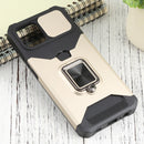 For Samsung Galaxy A03 Sliding Camera Cover Design PC + TPU Shockproof Phone Case(Gold)