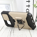 For Samsung Galaxy A03 Sliding Camera Cover Design PC + TPU Shockproof Phone Case(Gold)