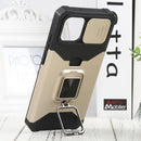 For Samsung Galaxy A03 Sliding Camera Cover Design PC + TPU Shockproof Phone Case(Gold)