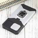 For Samsung Galaxy A03 Sliding Camera Cover Design PC + TPU Shockproof Phone Case(Silver)