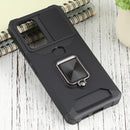 For Samsung Galaxy A53 5G Sliding Camera Cover Design PC + TPU Shockproof Phone Case(Black)