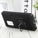 For Samsung Galaxy A53 5G Sliding Camera Cover Design PC + TPU Shockproof Phone Case(Black)