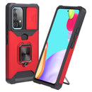 For Samsung Galaxy A53 5G Sliding Camera Cover Design PC + TPU Shockproof Phone Case(Red)