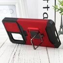 For Samsung Galaxy A53 5G Sliding Camera Cover Design PC + TPU Shockproof Phone Case(Red)