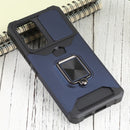 For Samsung Galaxy A53 5G Sliding Camera Cover Design PC + TPU Shockproof Phone Case(Blue)