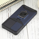 For Samsung Galaxy A53 5G Sliding Camera Cover Design PC + TPU Shockproof Phone Case(Blue)