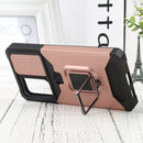 For Samsung Galaxy A53 5G Sliding Camera Cover Design PC + TPU Shockproof Phone Case(Rose Gold)