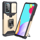 For Samsung Galaxy A53 5G Sliding Camera Cover Design PC + TPU Shockproof Phone Case(Gold)
