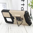 For Samsung Galaxy A53 5G Sliding Camera Cover Design PC + TPU Shockproof Phone Case(Gold)