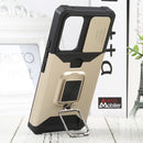 For Samsung Galaxy A53 5G Sliding Camera Cover Design PC + TPU Shockproof Phone Case(Gold)