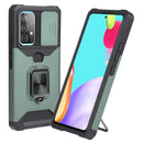 For Samsung Galaxy A53 5G Sliding Camera Cover Design PC + TPU Shockproof Phone Case(Dark Green)