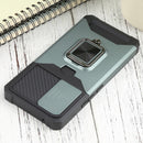 For Samsung Galaxy A53 5G Sliding Camera Cover Design PC + TPU Shockproof Phone Case(Dark Green)