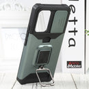 For Samsung Galaxy A53 5G Sliding Camera Cover Design PC + TPU Shockproof Phone Case(Dark Green)