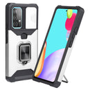 For Samsung Galaxy A53 5G Sliding Camera Cover Design PC + TPU Shockproof Phone Case(Silver)