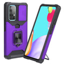 For Samsung Galaxy A53 5G Sliding Camera Cover Design PC + TPU Shockproof Phone Case(Purple)