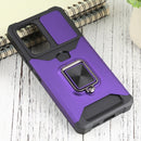 For Samsung Galaxy A53 5G Sliding Camera Cover Design PC + TPU Shockproof Phone Case(Purple)