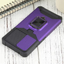 For Samsung Galaxy A53 5G Sliding Camera Cover Design PC + TPU Shockproof Phone Case(Purple)