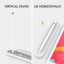 Stoyobe PC + Silicone Stylus Pen Magnetic Absorption Storage Box For Apple Pencil 1 / 2(White)