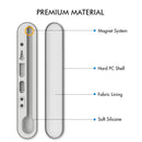 Stoyobe PC + Silicone Stylus Pen Magnetic Absorption Storage Box For Apple Pencil 1 / 2(Grey)