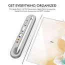 Stoyobe PC + Silicone Stylus Pen Magnetic Absorption Storage Box For Apple Pencil 1 / 2(Grey)