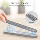 Stoyobe PC + Silicone Stylus Pen Magnetic Absorption Storage Box For Apple Pencil 1 / 2(Grey)