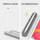 Stoyobe PC + Silicone Stylus Pen Magnetic Absorption Storage Box For Apple Pencil 1 / 2(Grey)