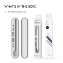Stoyobe PC + Silicone Stylus Pen Magnetic Absorption Storage Box For Apple Pencil 1 / 2(Grey)