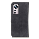 For Xiaomi 12 Pro / 12S Pro KHAZNEH Retro Texture Leather Phone Case(Black)