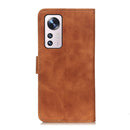 For Xiaomi 12 Pro / 12S Pro KHAZNEH Retro Texture Leather Phone Case(Brown)
