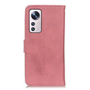 For Xiaomi 12 Pro KHAZNEH Cowhide Texture Leather Phone Case(Pink)