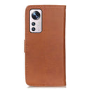 For Xiaomi 12 Pro / 12S Pro KHAZNEH Cowhide Texture Leather Phone Case(Brown)