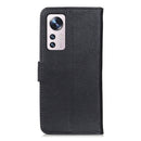 For Xiaomi 12 / 12X / 12S KHAZNEH Cowhide Texture Leather Phone Case(Black)