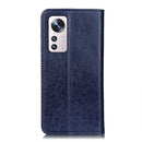 For Xiaomi 12 / 12X / 12S Magnetic Crazy Horse Texture Leather Phone Case(Blue)