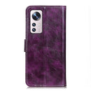 For Xiaomi 12 Pro / 12S Pro Retro Crazy Horse Texture Leather Phone Case(Purple)