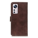 For Xiaomi 12 / 12X / 12S Crocodile Texture Leather Phone Case(Brown)