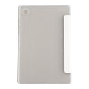 For Samsung Galaxy Tab A8 10.5 2021 X200 / X205 Silk Texture 3-fold Leather Tablet Case(White)