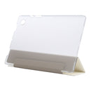 For Samsung Galaxy Tab A8 10.5 2021 X200 / X205 Silk Texture 3-fold Leather Tablet Case(White)