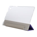 For Samsung Galaxy Tab A8 10.5 2021 X200 / X205 Silk Texture 3-fold Leather Tablet Case(Purple)