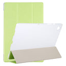 For Samsung Galaxy Tab A8 10.5 2021 X200 / X205 Silk Texture 3-fold Leather Tablet Case(Green)