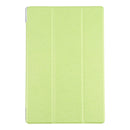 For Samsung Galaxy Tab A8 10.5 2021 X200 / X205 Silk Texture 3-fold Leather Tablet Case(Green)