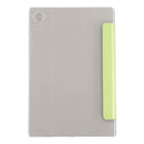 For Samsung Galaxy Tab A8 10.5 2021 X200 / X205 Silk Texture 3-fold Leather Tablet Case(Green)