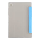 For Samsung Galaxy Tab A8 10.5 2021 X200 / X205 Silk Texture 3-fold Leather Tablet Case(Sky Blue)