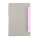For Samsung Galaxy Tab A8 10.5 2021 X200 / X205 Silk Texture 3-fold Leather Tablet Case(Pink)