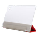 For Samsung Galaxy Tab A8 10.5 2021 X200 / X205 Silk Texture 3-fold Leather Tablet Case(Red)