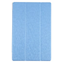 For Samsung Galaxy Tab A8 10.5 2021 X200 / X205 Silk Texture 3-fold Leather Tablet Case(Blue)