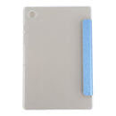For Samsung Galaxy Tab A8 10.5 2021 X200 / X205 Silk Texture 3-fold Leather Tablet Case(Blue)