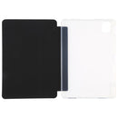 For Xiaomi Mi Pad 5 Pen Slot Transparent Back Cover Leather Tablet Case(Black)