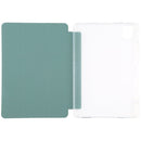 For Xiaomi Mi Pad 5 Pen Slot Transparent Back Cover Leather Tablet Case(Green)