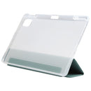 For Xiaomi Mi Pad 5 Pen Slot Transparent Back Cover Leather Tablet Case(Green)