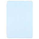For Xiaomi Mi Pad 5 Pen Slot Transparent Back Cover Leather Tablet Case(Sky Blue)